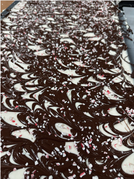 Vegan Chocolate Peppermint Bark- 4oz Bag